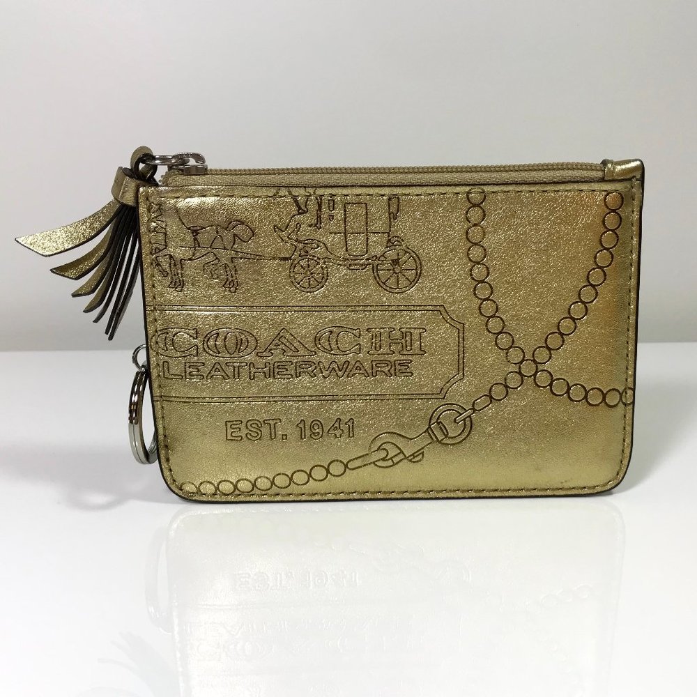 COACH Coin Case, gold